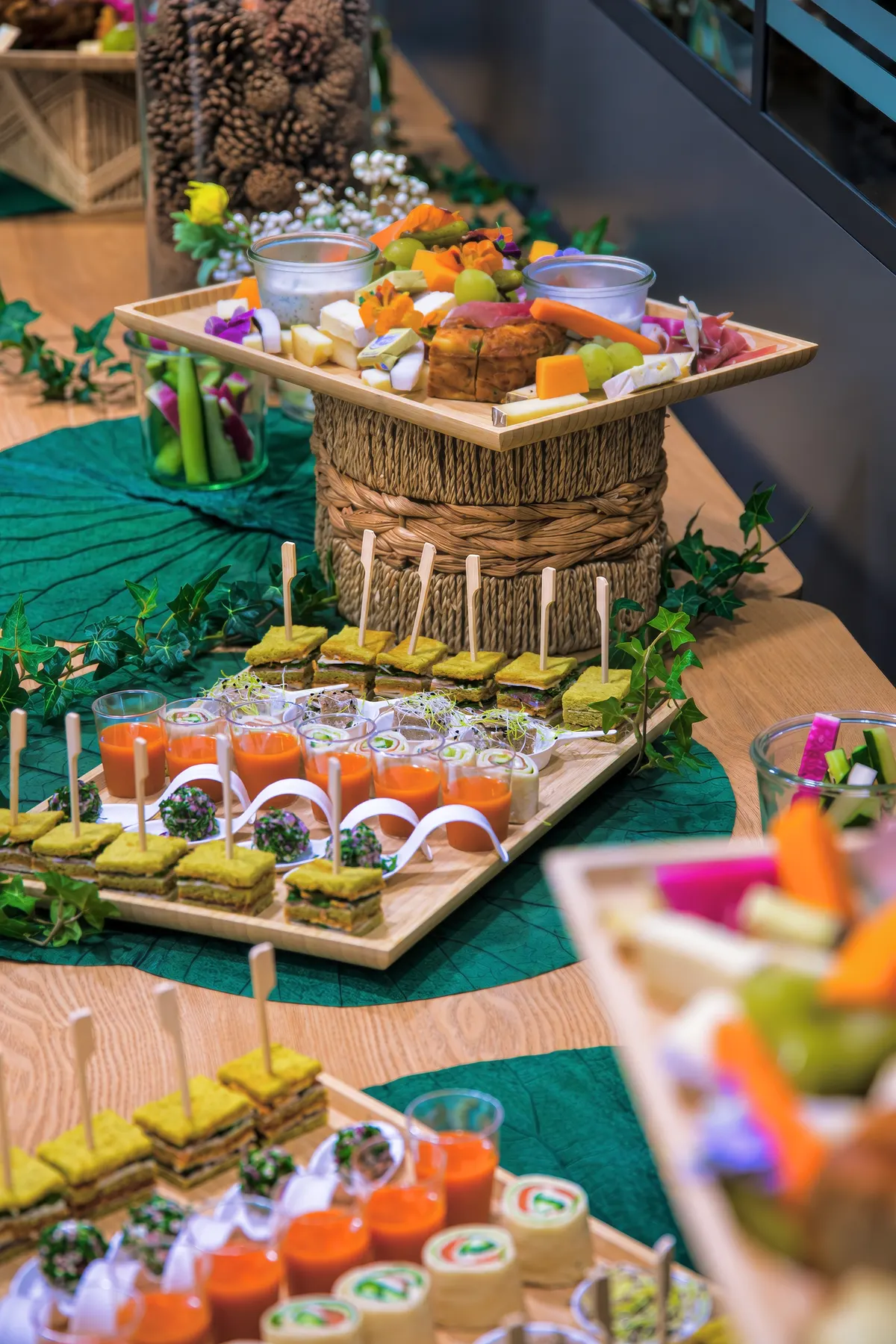 Buffet traiteur dressé chez Ô6Bis